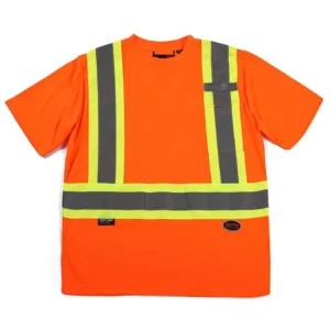 Lightweight Short Sleeve Moisture Wicking Hi Vis Night Cycling Sports Custom Reflective T shirt