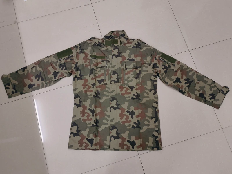 Lightweight Tactical Uniform Camouflage Shirt Long Sleeve Moisture Wicking Waterproof Anti Wrinkle Ripstop Fabric Four Seasons