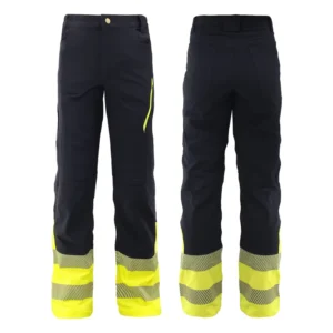 Lightweight Unisex Hi Vis Safety Workwear Trousers Reflective Pants