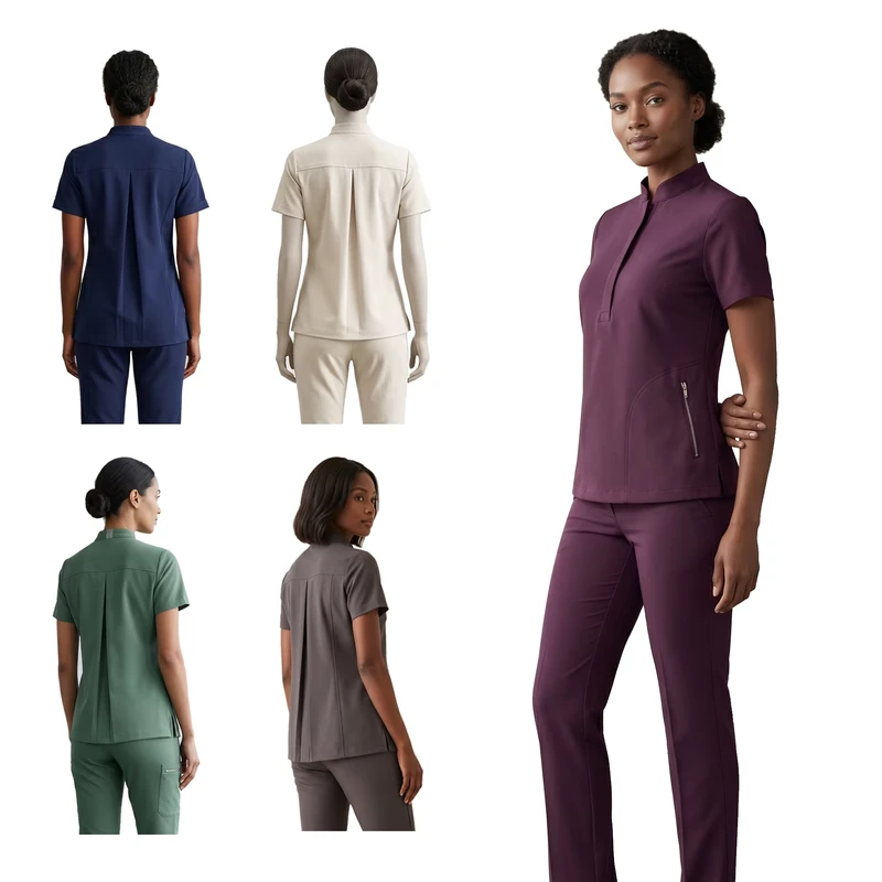 Lightweight Water-Resistant Nurse Scrub Set for Dental Clinics