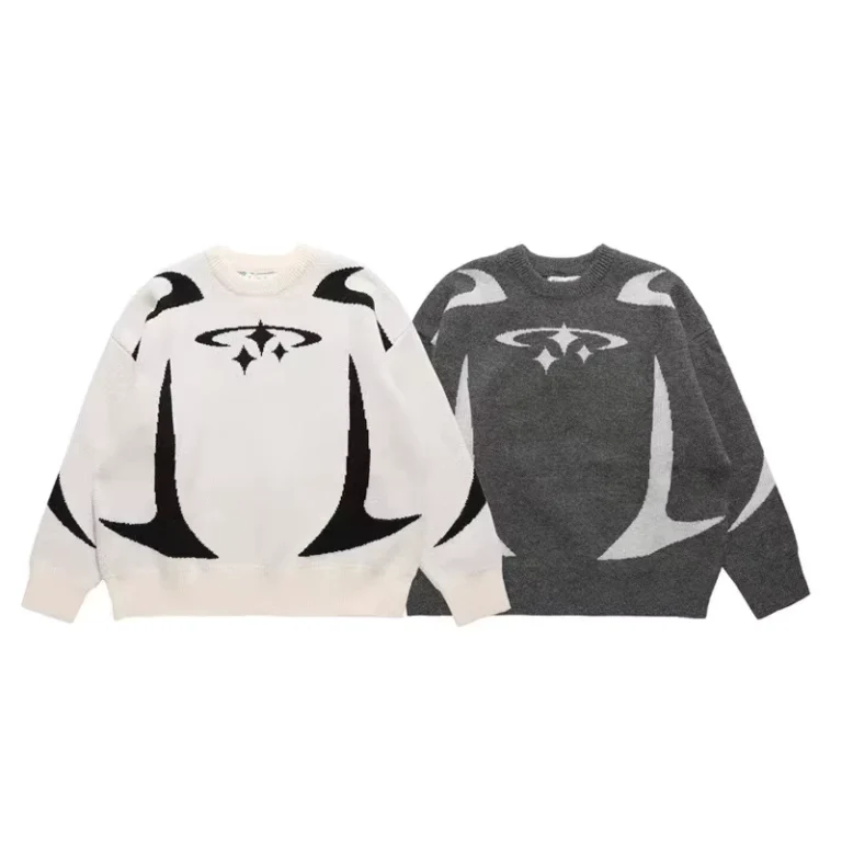 Logo-Custom-Woven-Solid-Breathable-Winter-Crewneck-Cotton-Oversized-Pullover-Sweaters-for-Men