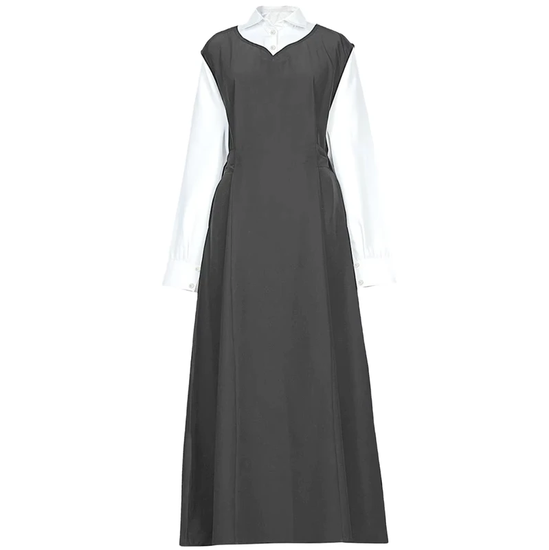 Long Muslim School Dress Kids Islamic School Uniforms Abaya Girls Muslim School Uniform