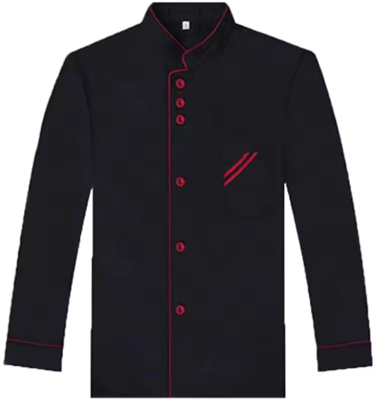 Long Sleeve Breathable White Chefs Uniform Chef Jacket Unisex Restaurant Bar Use Polyester Cotton Blend Custom Sizes