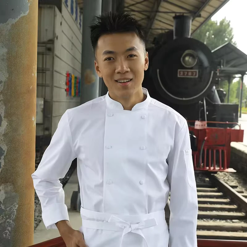 Long Sleeve Chef Uniform Jacket and Coat for Restaurant