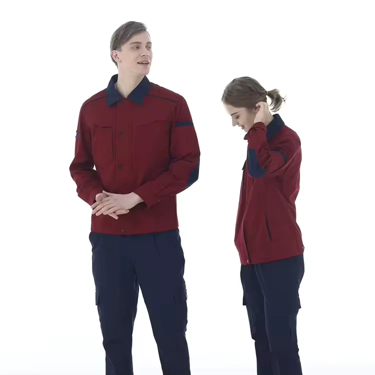 Long-Sleeve Cotton Chef Coat and Kitchen Work Jacket