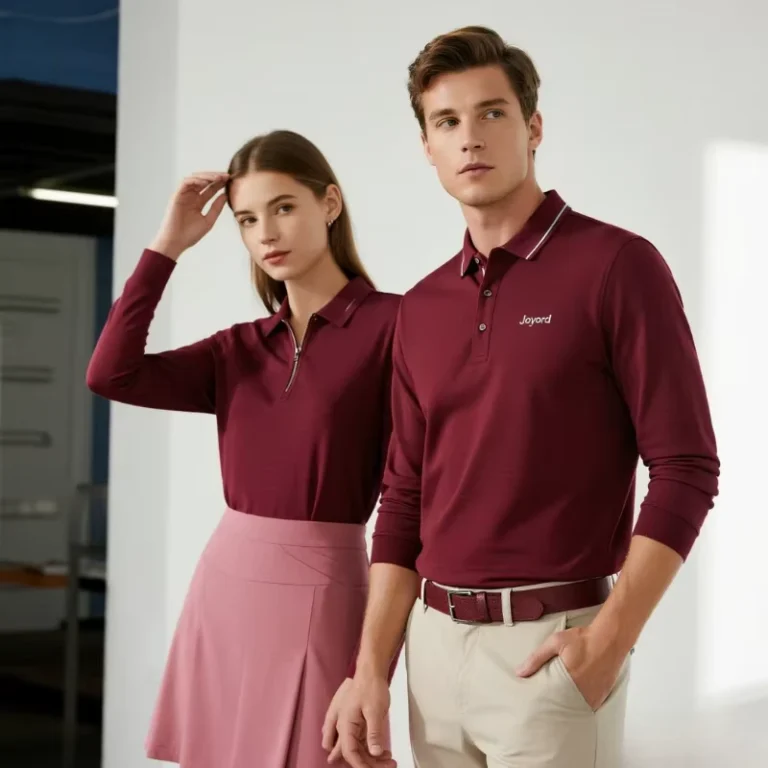 Long-Sleeve-Couple-Men-Women-Polo-Golf-Shirts-Skirts-Set-Men-Knitted-Business-Office-Worker-Poloshirts-OEM-Polo-Tshirt