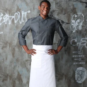 Long Sleeve Double Breasted Chef Jacket Restaurant Kitchen Uniform for Hotel