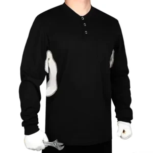 Long Sleeve Flame Resistant Knit Shirt Summer Breathable Vented Mesh Underarm 5.5OZ Fire Retardant Jersey NFPA 2112 ATPV