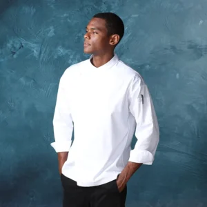 Long Sleeve French Chef Coat Uniform Hotel Restaurant Baking Cake Shop Kitchen Workwear