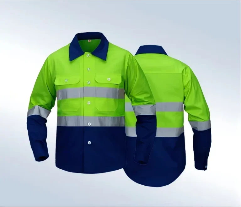 Long-Sleeve-High-Visibility-Reflective-Safety-Shirt-Breathable-Colorful-FR-Flame-Retardant-Anti-static-Workwear
