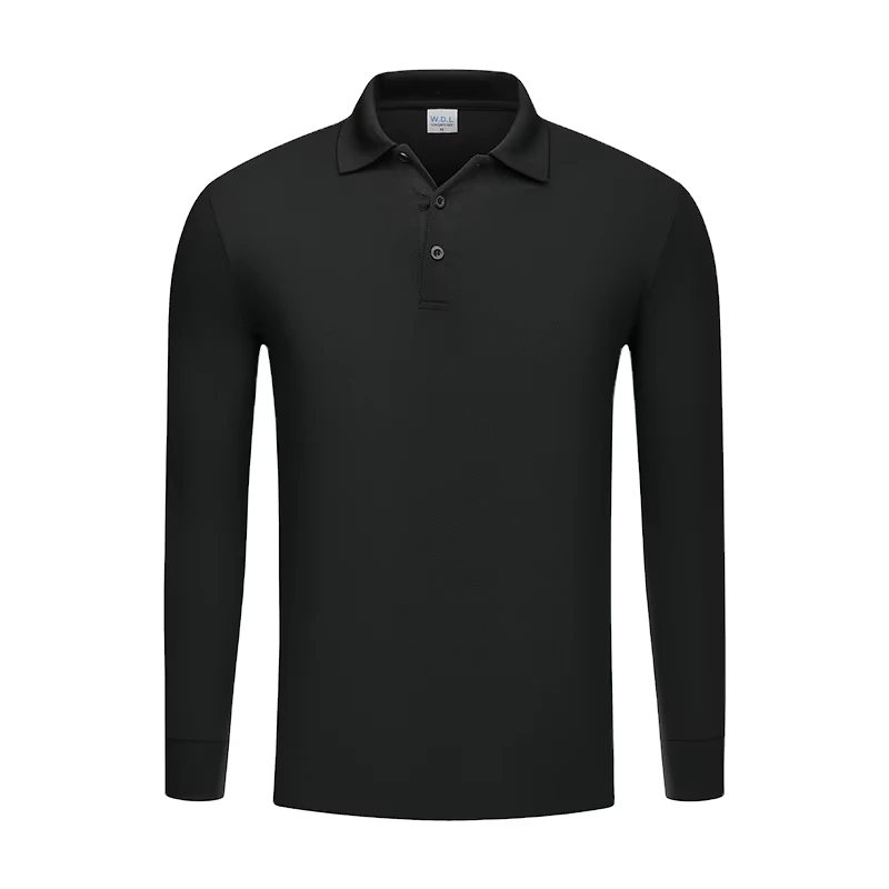 Long Sleeve Men's Pique Polo Shirts