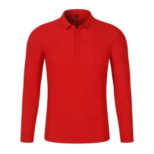 Long-Sleeve Men’s Polo Shirt Election Campaign Custom Plain Work Polo
