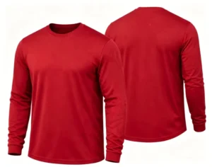 Long Sleeve NFPA2112 Mens Industrial Uniform Workwear FR Work t Shirt Flame Resistant Crew Neck Tee Shirt