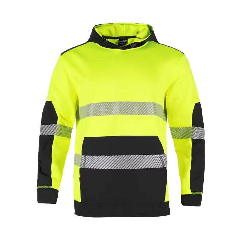 Long Sleeve Safety Shirt High Visibility Reflective Construction Work Shirts for Men Women Work Wear Safety Shirt