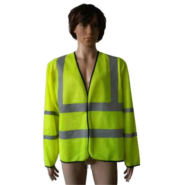 Long Sleeve Safety T shirt round Neck Long Sleeve T shirt Hi Vis Safety Long Sleeves T Shirt With Reflective Strip