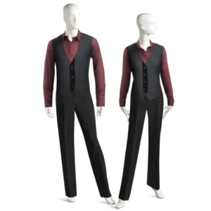 Long Sleeve Stylish Waiter Uniforms and Restaurant Uniforms