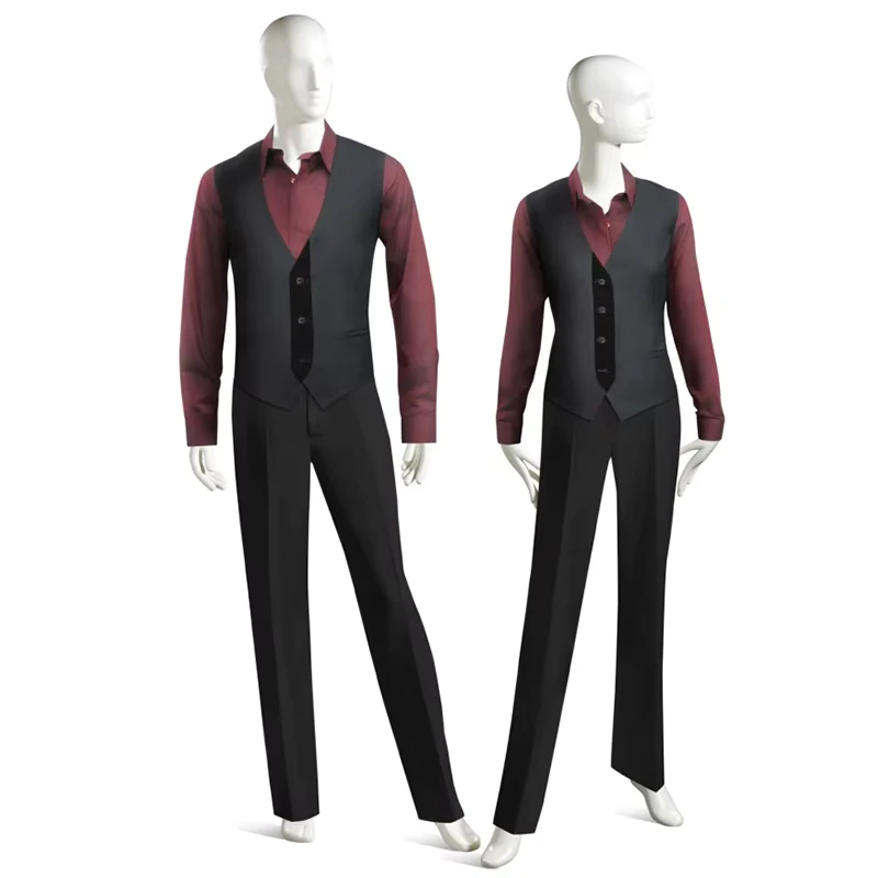 Long Sleeve Stylish Waiter Uniforms and Restaurant Uniforms