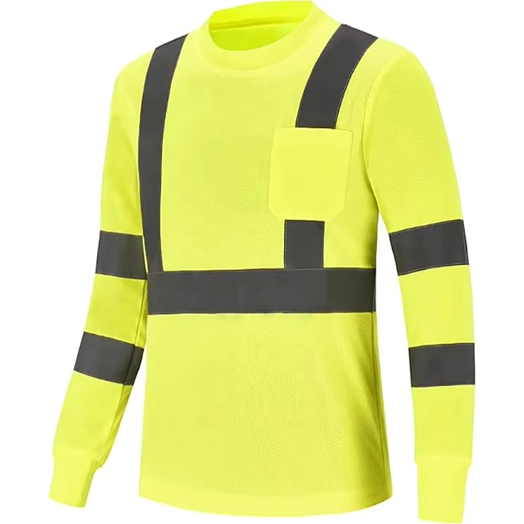 Long Sleeves Hi Vis Safety Daily Work Construction Polo Shirts for Men for Women