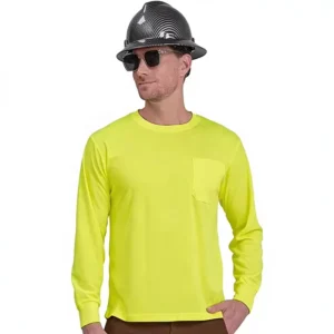 Long Sleeves Hi Vis Safety Daily Work Construction Polo Shirts for Men for Women