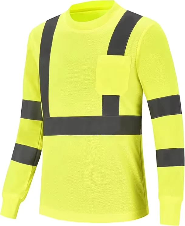 Long Sleeves Hi Vis Safety Daily Work Construction Polo Shirts for Men for Women