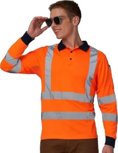 Long Sleeves Hi Vis Safety Daily Work Construction Polo Shirts for Men for Women