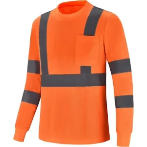 Long Sleeves Hi Vis Safety Daily Work Construction Polo Shirts for Men for Women