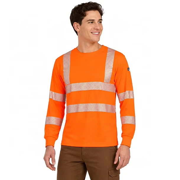 Long Sleeves Hi Vis Safety Daily Work Construction Polo Shirts for Men for Women