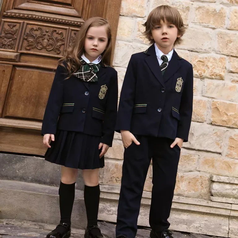 Long-sleeved-Shirt-Student-Uniform-International-School-Uniforms-Style-Four-Piece-School-Uniform
