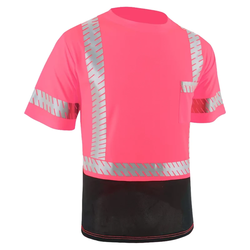 Low MOQ Factory Direct Customized Summer Short Sleeve Breathable Cool High Reflective Safety T Shirt Reflective T Shirt