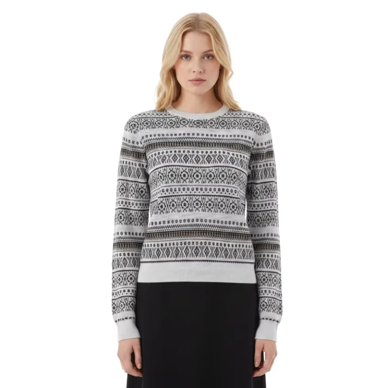 Low-Moq-Custom-Women-Fair-Isle-Knit-Sweater-Crew-Neck-Long-Sleeve-Geometric-Pattern-Jacquard-Women-Knitted-Pullover