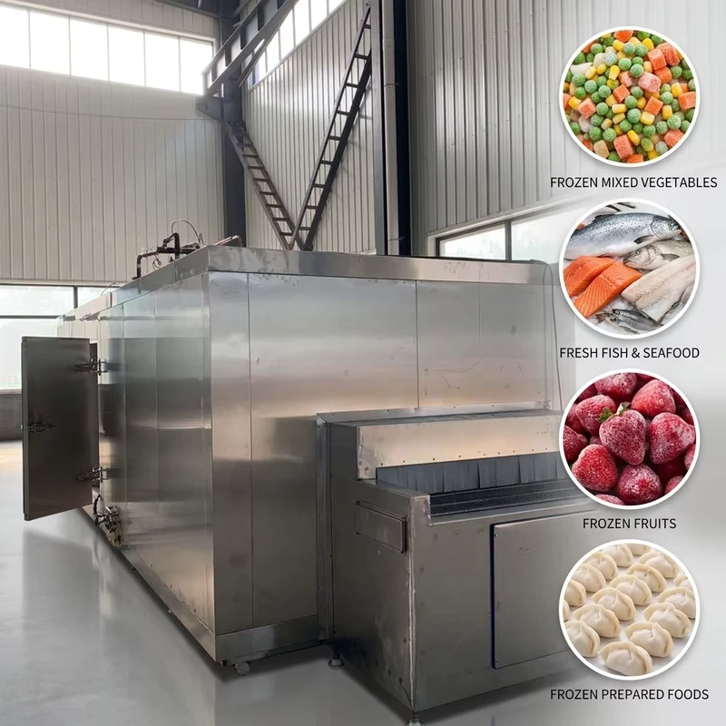 Low temperature Freezing Equipment Seafood Continuous Freezing Machine Freezing Tunnel