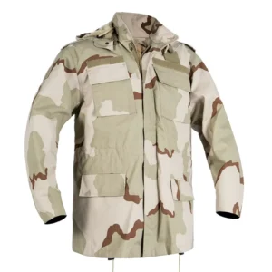 M65 Olive Green Field Jacket with Fleece Lining and Detachable Hood