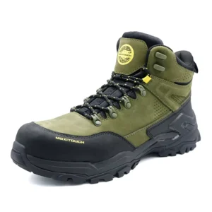 MAXITOUGH Women Safety Shoes with Composite Toe for Men Nubuck Leather Tactical Work Boots Foot protection OEM Anti slip Laces