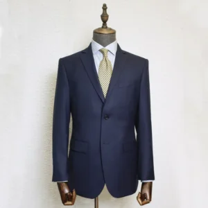 MTM Super 130’S Formal Suit 100% Wool Custom Mens Navy Suit Set