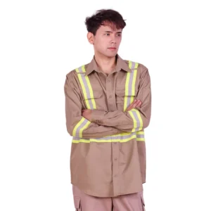 Maintenance Safety Frc Work Wear Multiple Pocket Fr Clothing Work Clothes Reflector Fire Resistant Work Shirts