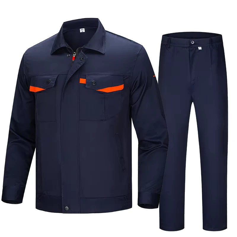 Manufacture High Quality Construction Decoration Engineering Work Clothes Uniform Industrial Long Sleeve Work Wear