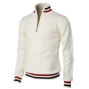 Manufacturer Custom Half Zip Knitwear Men Cashmere Sweater Pullover For Men Clothing Autumn Winter Casual Daily Wear Bulk
