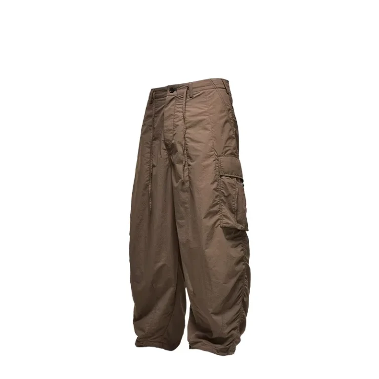 Manufacturer-Custom-High-Quality-Loose-Drawstring-Mens-Straight-Leg-Pants-Casual-Pants