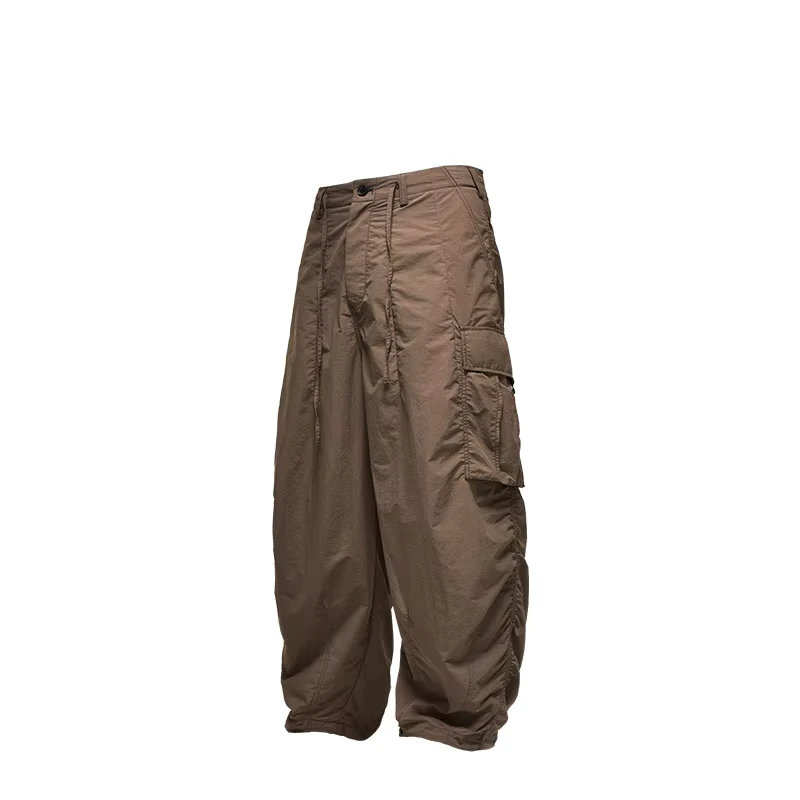 Manufacturer Custom High Quality Loose Drawstring Men's Straight Leg Pants Casual Pants