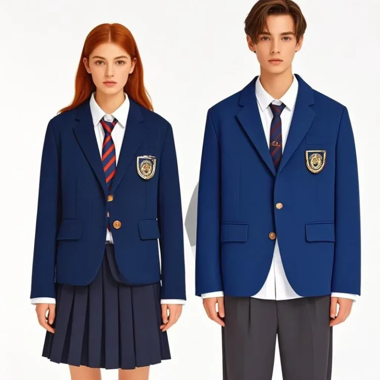 Manufacturer-Custom-OEM-Primary-and-Secondary-School-Uniform-Set-for-Children