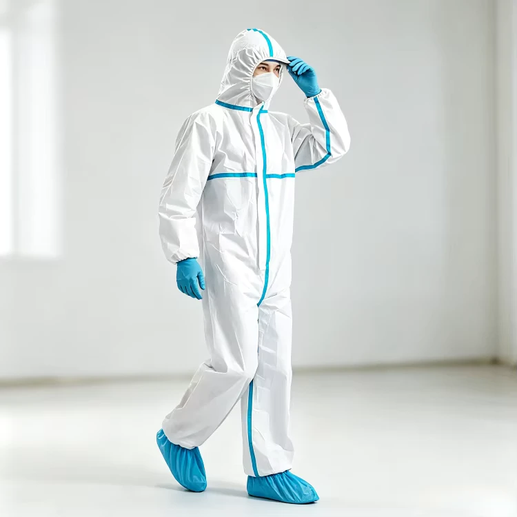 Manufacturer-Directly-Offers-Type-56-Disposable-Non-Woven-Coverall-Lab-Protective-Garment-Bulk-Order-With-Customization