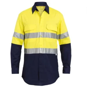 Manufacturer Hi Vis Shirt Two Tone 3M Reflective Safety Work Yesllow Hi Vis Shirt