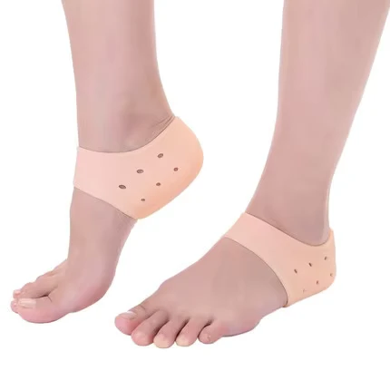 Manufacturer-Sports-Comfort-Unisex-Insoles-Soft-Silicone-Rubber-Heel-Protector-Gel-Anti-Cracked-Cushion-for-Foot-Care