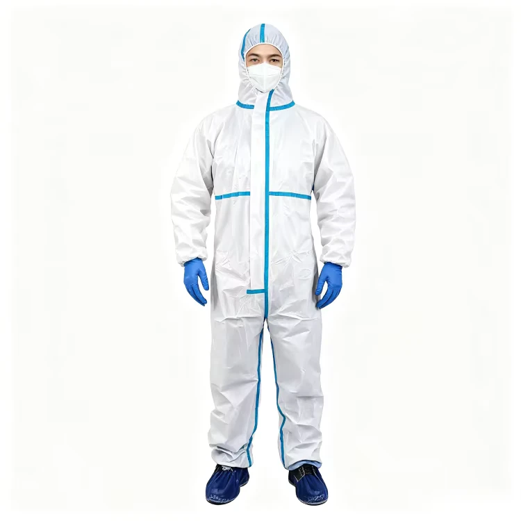 Manufacturer-Supply-Lab-Coat-Type-5-6-Disposable-Coveralls-With-Custom-Logo-Package-Customization-Support