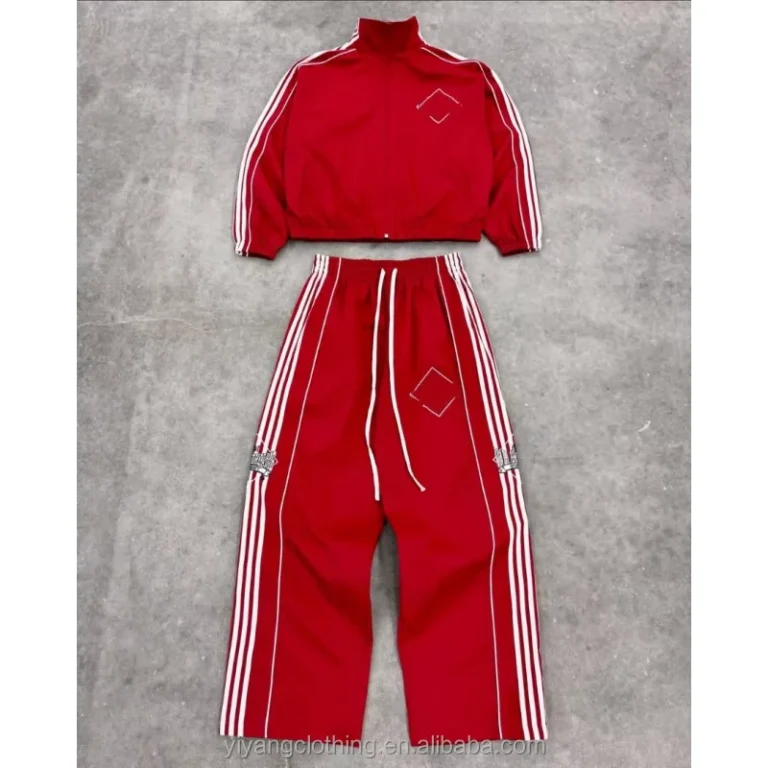 Manufacturers-Custom-Zip-up-Jogging-Suit-Set-Unisex-Sweatsuit-Embroidered-Logo-High-Quality-Windbreaker-Nylon-Tracksuits