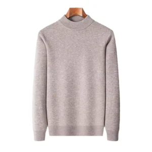 Manufacturer’s Plain Winter O-Neck Cardigan Merino Wool Sweater Men