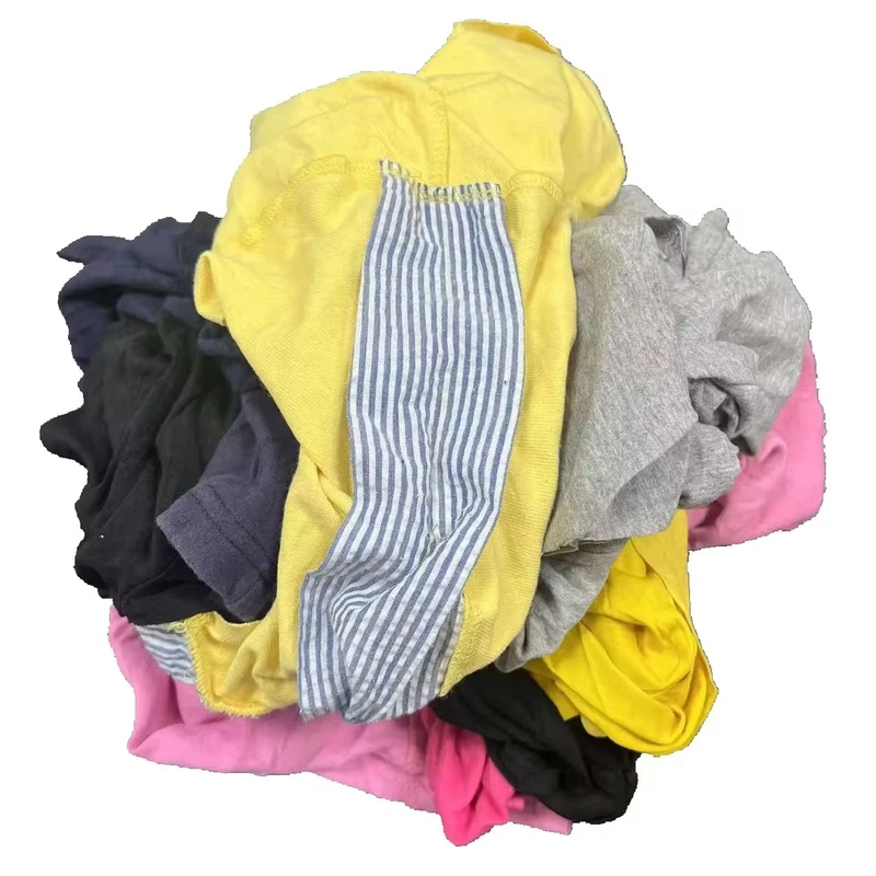Marine Use 100% Cotton T Shirt Rags 10kg Bales Water & Oil Absorbent Textile Waste JES Brand
