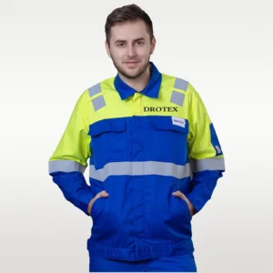 Mechanic Mining Safety Wearing Fr Clothing Work Clothes Hi Vis Fire Resistant Jacket