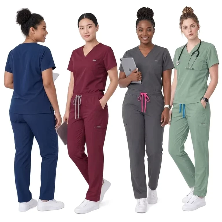 Medical-Hospital-Scrubs-Set-Slim-Fit-Jogger-Pants-and-Tops-for-Men-and-Women-Nurse-Factory-Supplier