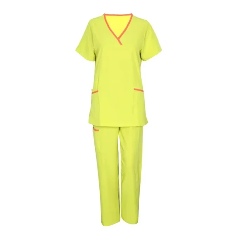 Medical-Nurse-Uniform-Set-Breathable-Woven-Fabric-Split-Suit-Scrub-Top-and-Pants-Hospital-Working-Uniform-for-Female-Male